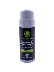 Oliver's Harvest Menthol Muscle Roll-On, CBD 800 mg