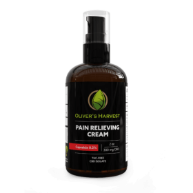 Oliver's Harvest Pain Cream CBD 300 mg / Capsaicin. 2 oz