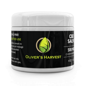 Oliver's Harvest Warming Salve Turmeric, Arnica, Lavender, CBD 500 mg. 4 oz.