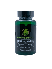 Oliver's Harvest 300 mg CBD/CBN/Melatonin Rest Gummies. 30 Gummies.